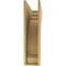 Ekena Millwork 8"W x 32"D x 32"H Thin Hughes Rough Cedar Woodgrain TimberThane Corbel, Primed Tan CORUR08X32X32HUGRCPR - alternate 2